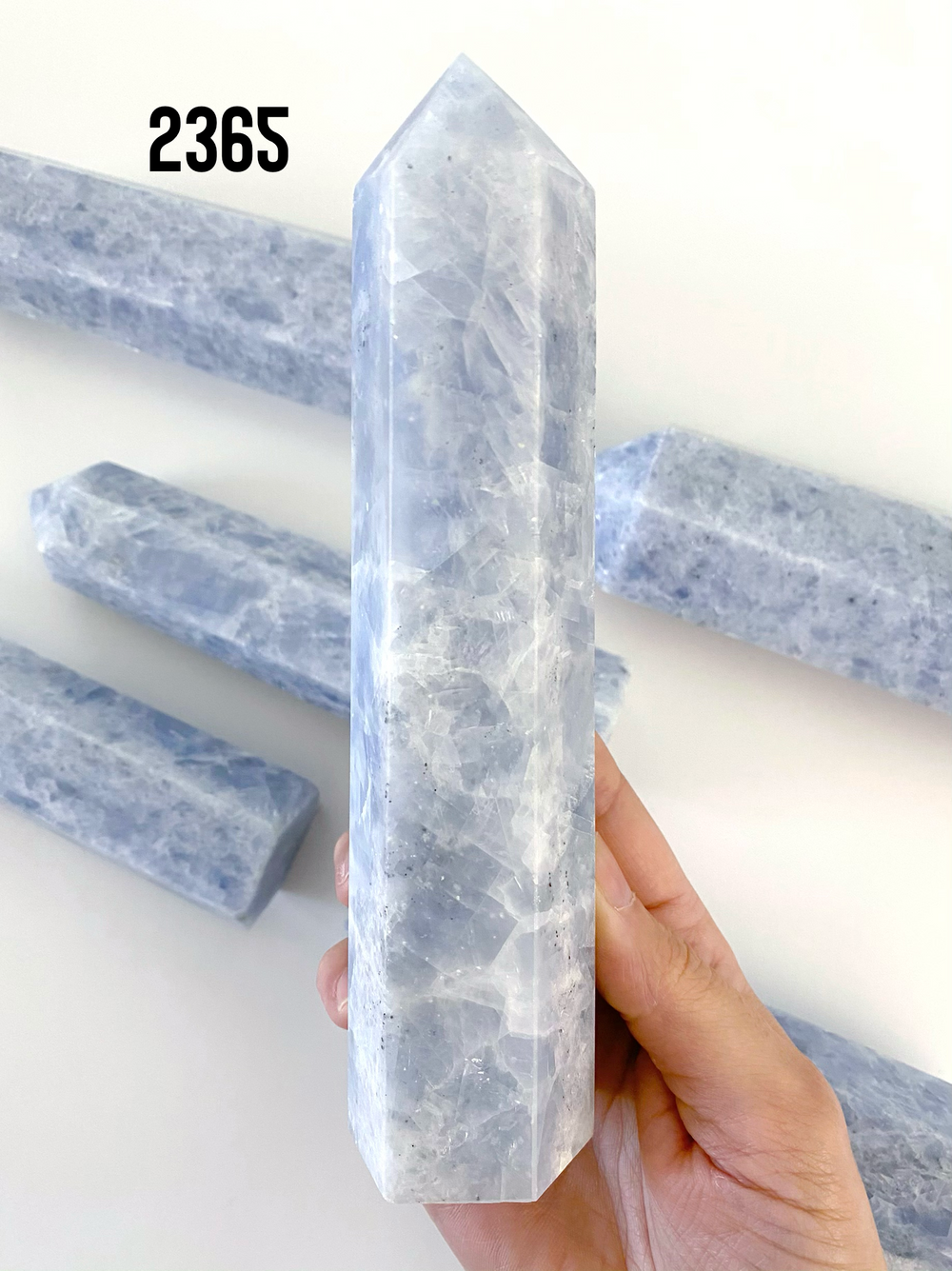 Blue Calcite Towers - Uncommon Rocks