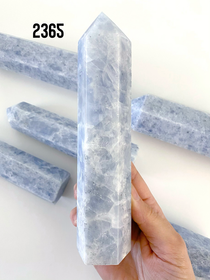Blue Calcite Towers - Uncommon Rocks
