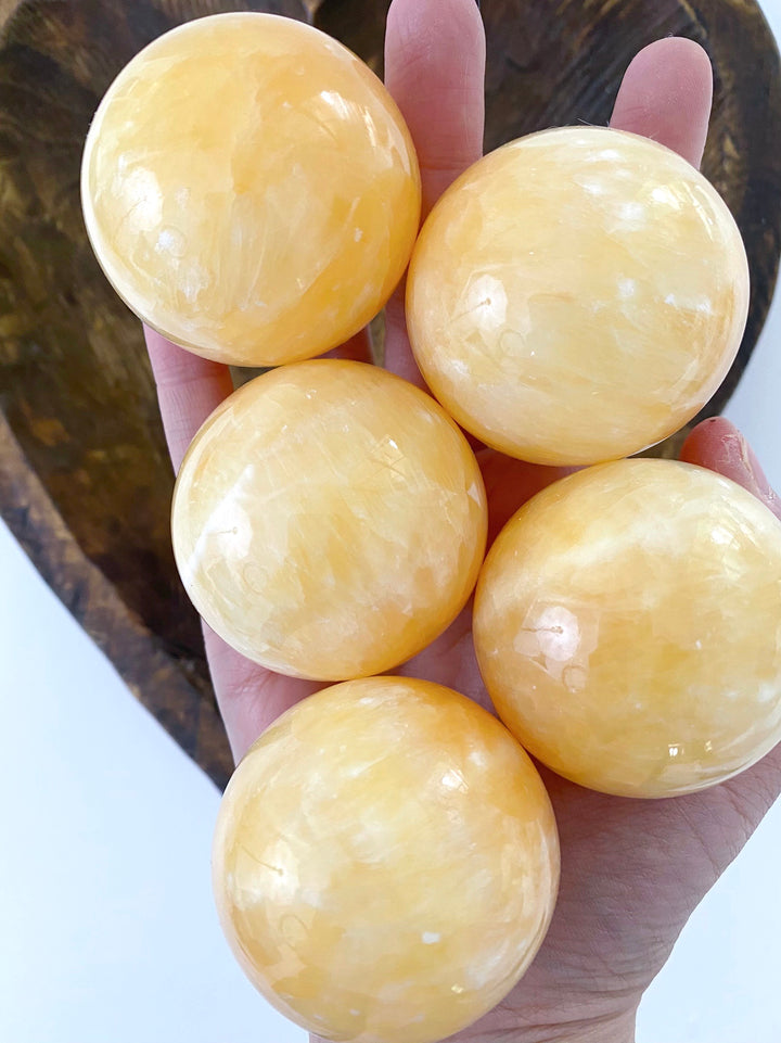 Yellow Jade Spheres