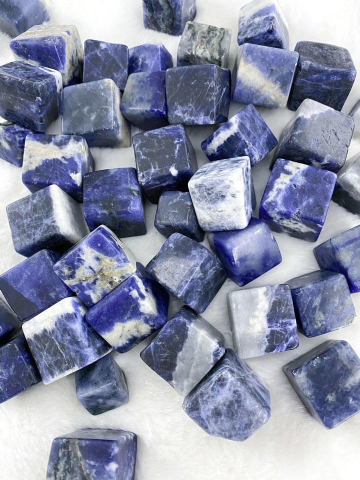 Sodalite Tumbled Cubes - Uncommon Rocks