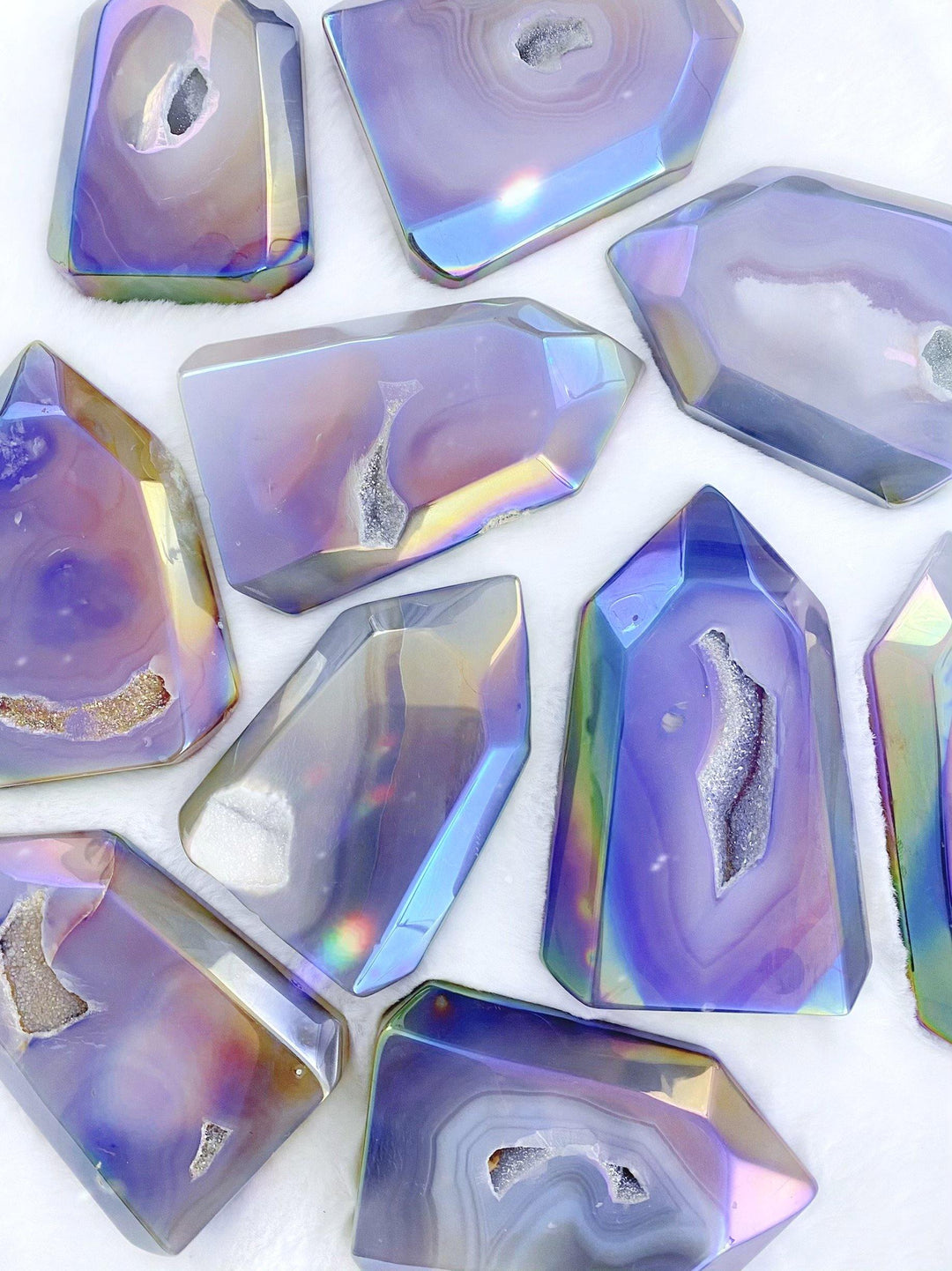 Aura Agate Towers - Uncommon Rocks