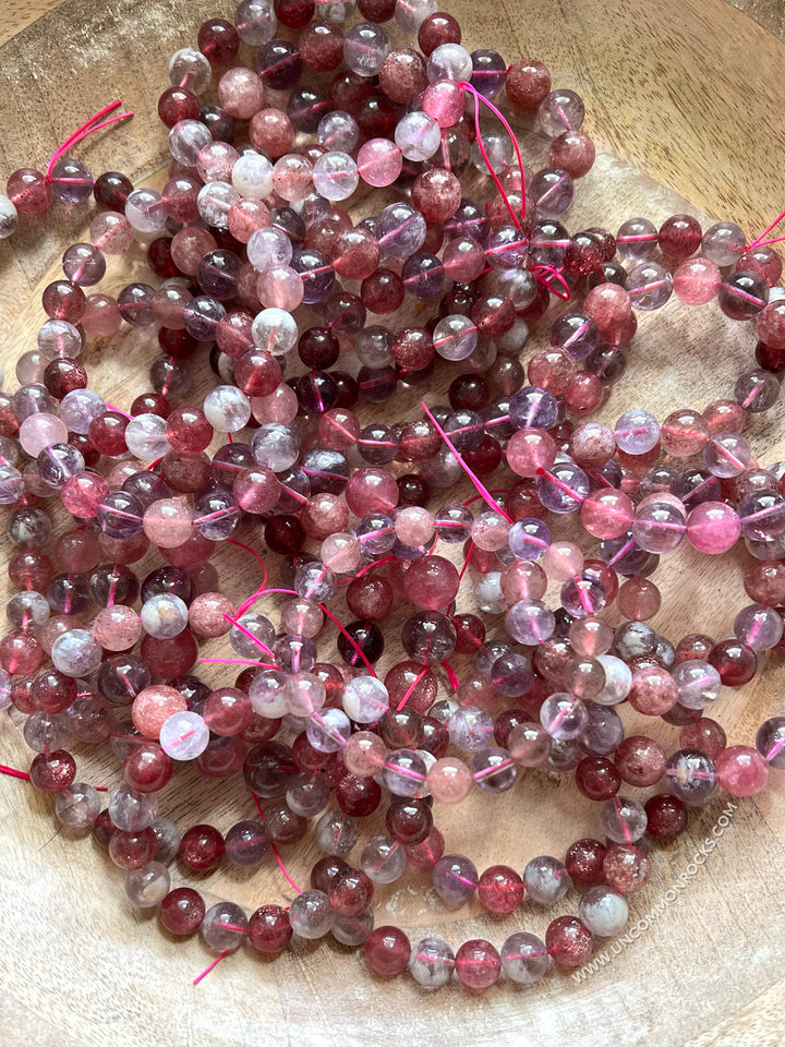 Strawberry Quartz Amethyst Bracelets