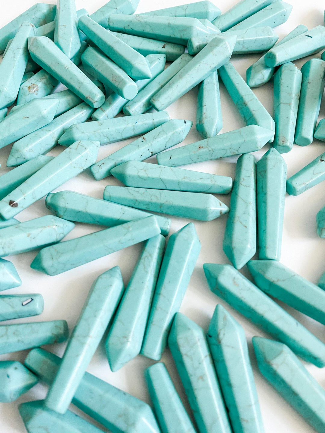 Blue Howlite Points - Uncommon Rocks