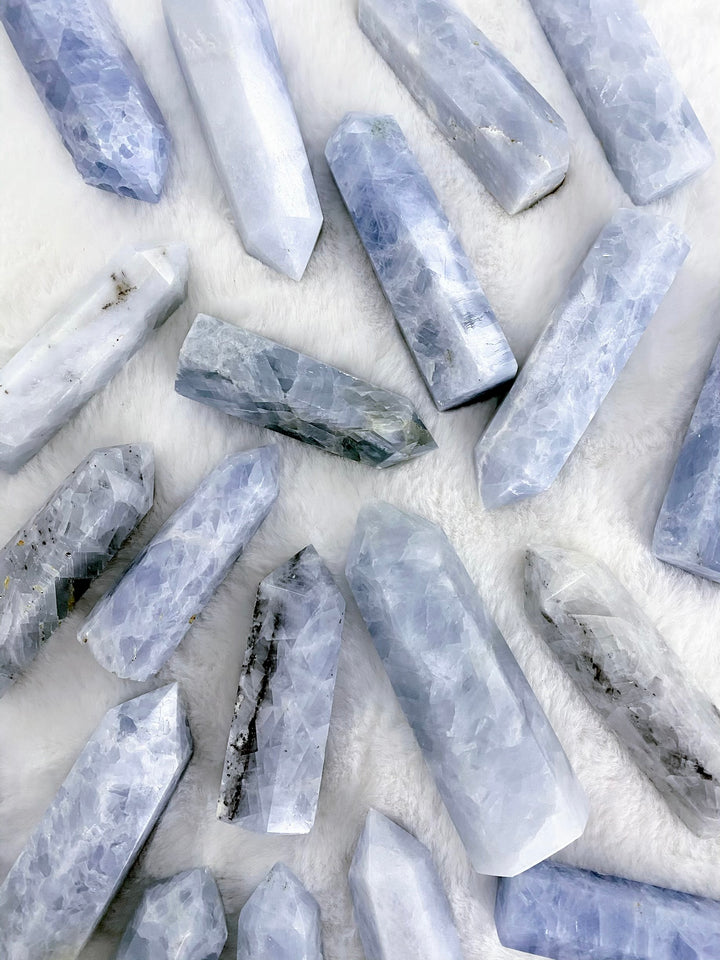 Blue Calcite Towers
