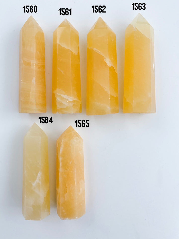 Orange Calcite Towers