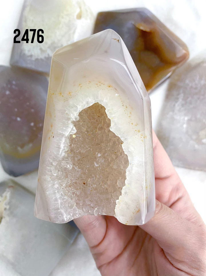 Agate Druzy Towers - Uncommon Rocks