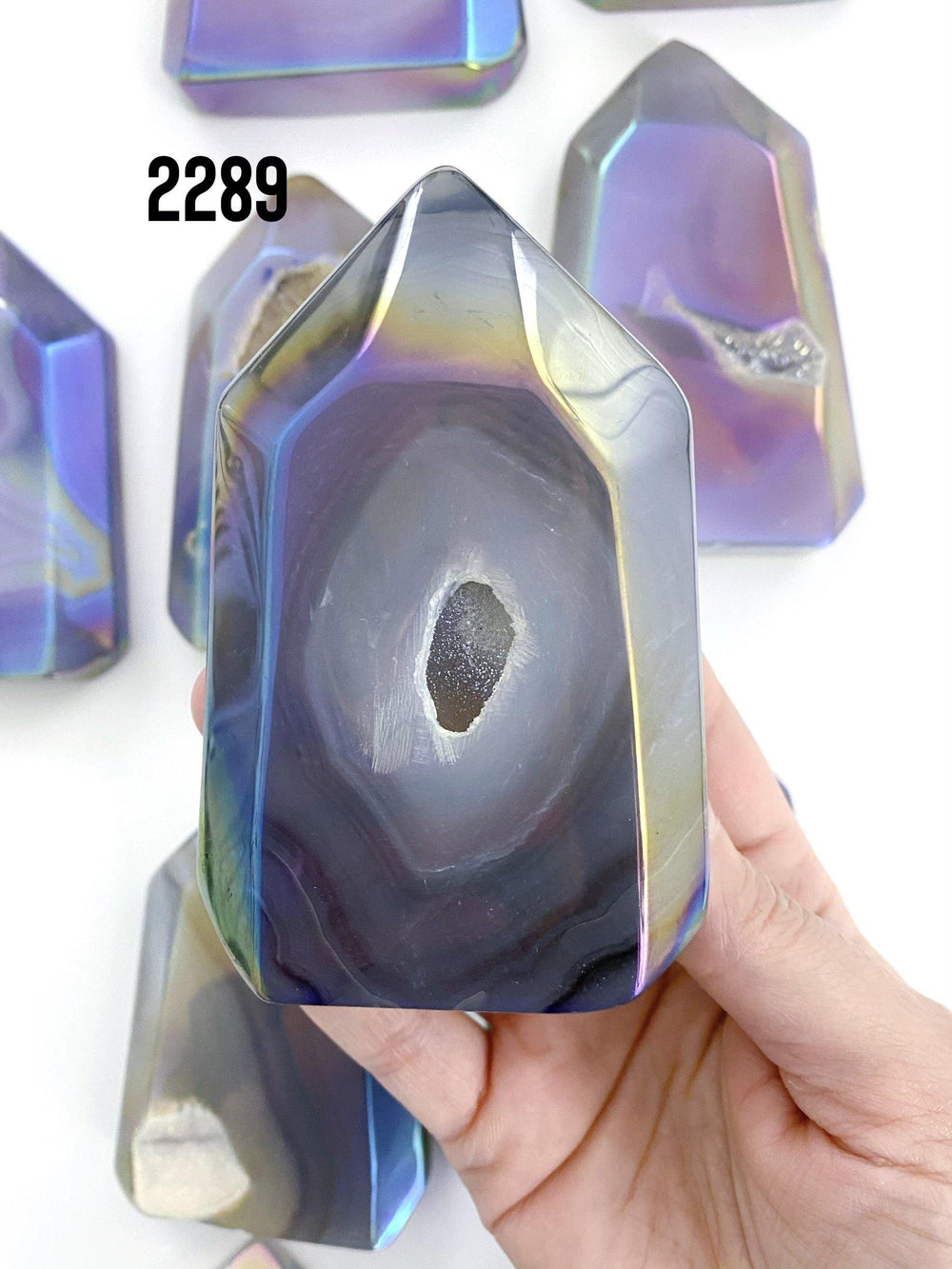 Aura Agate Towers - Uncommon Rocks