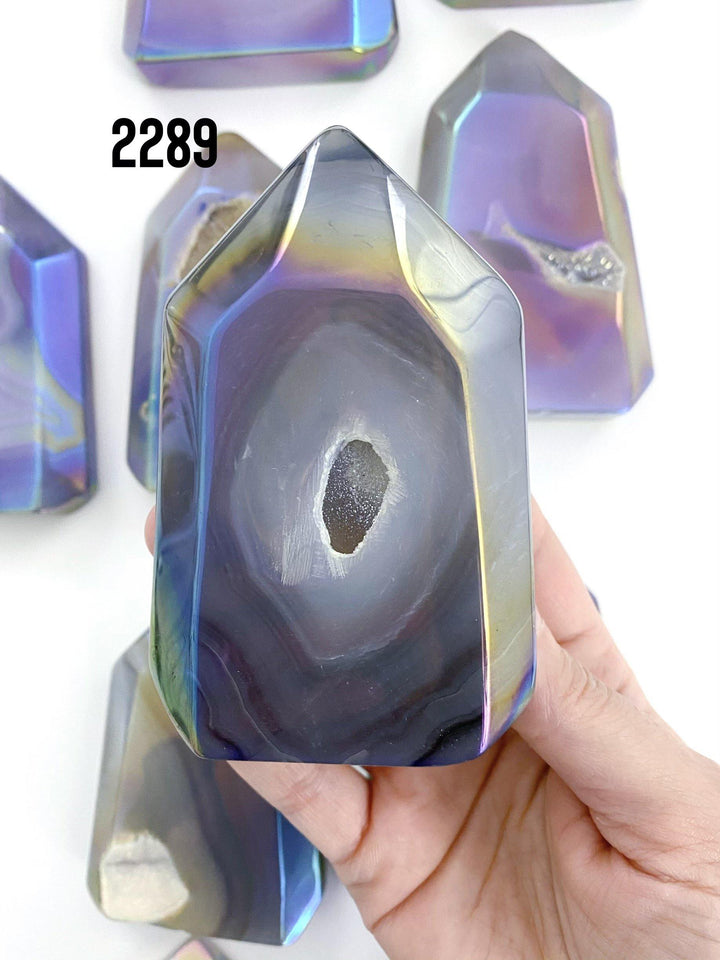 Aura Agate Towers - Uncommon Rocks