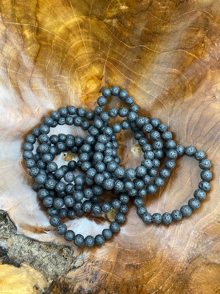 Lava Stone Bead Bracelet