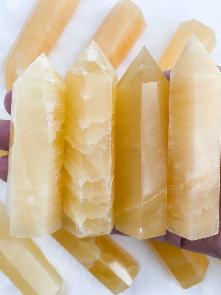 Orange Calcite Towers