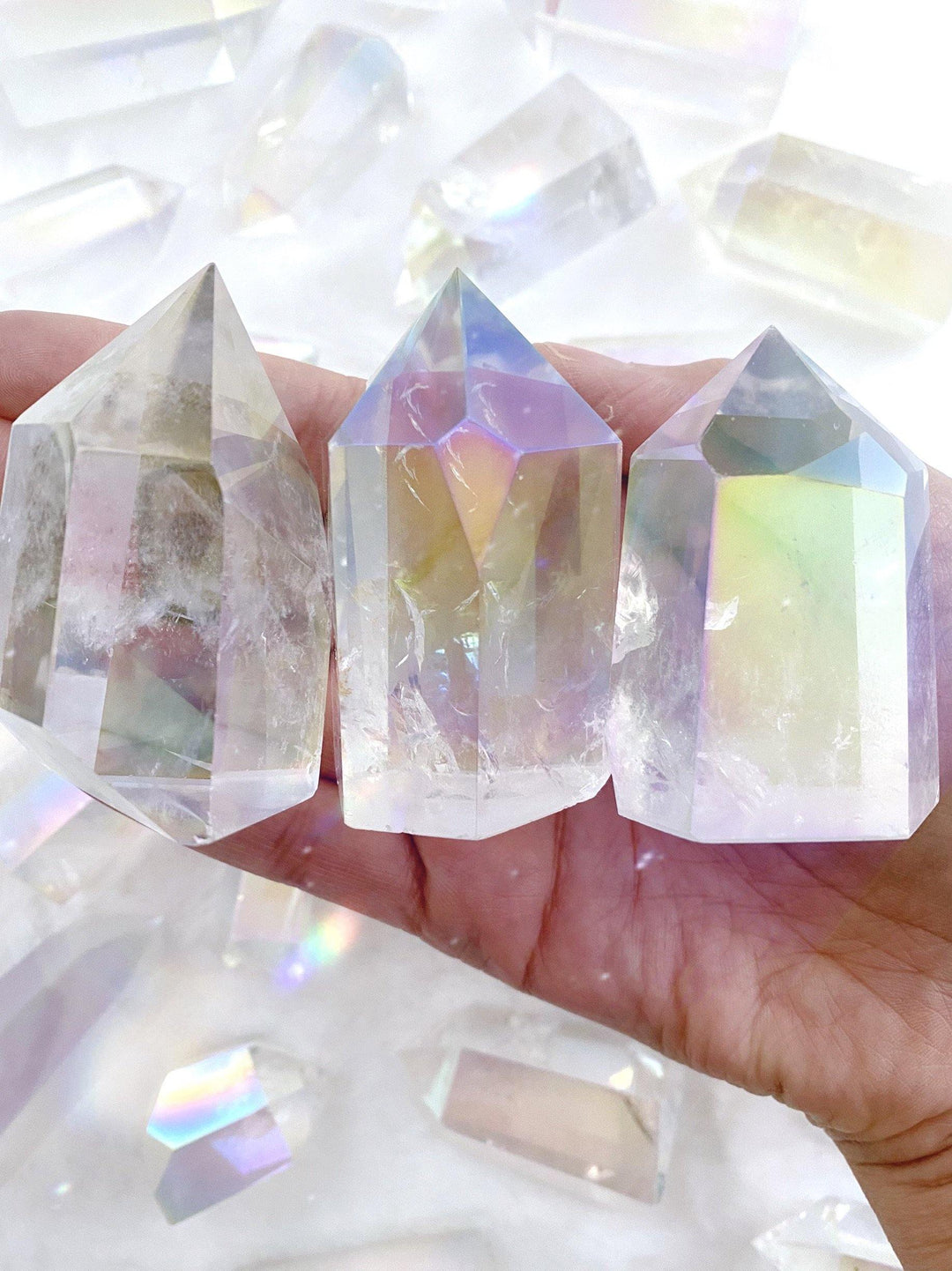 Aura Quartz Towers - Uncommon Rocks
