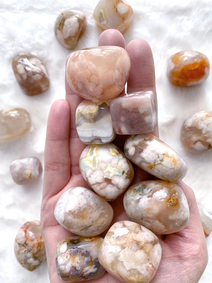 Flower Agate Tumbled