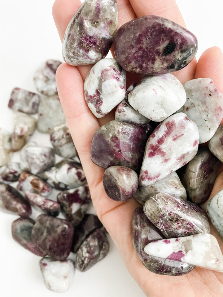 Red Tourmaline (Rubellite) Tumbled