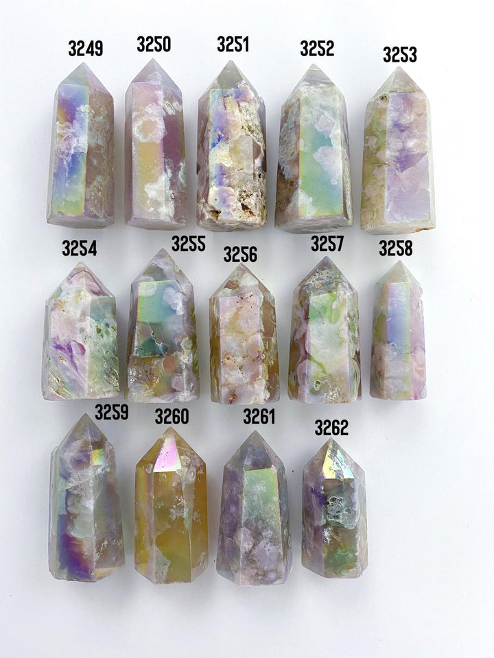 Aura Flower Agate Towers - Uncommon Rocks