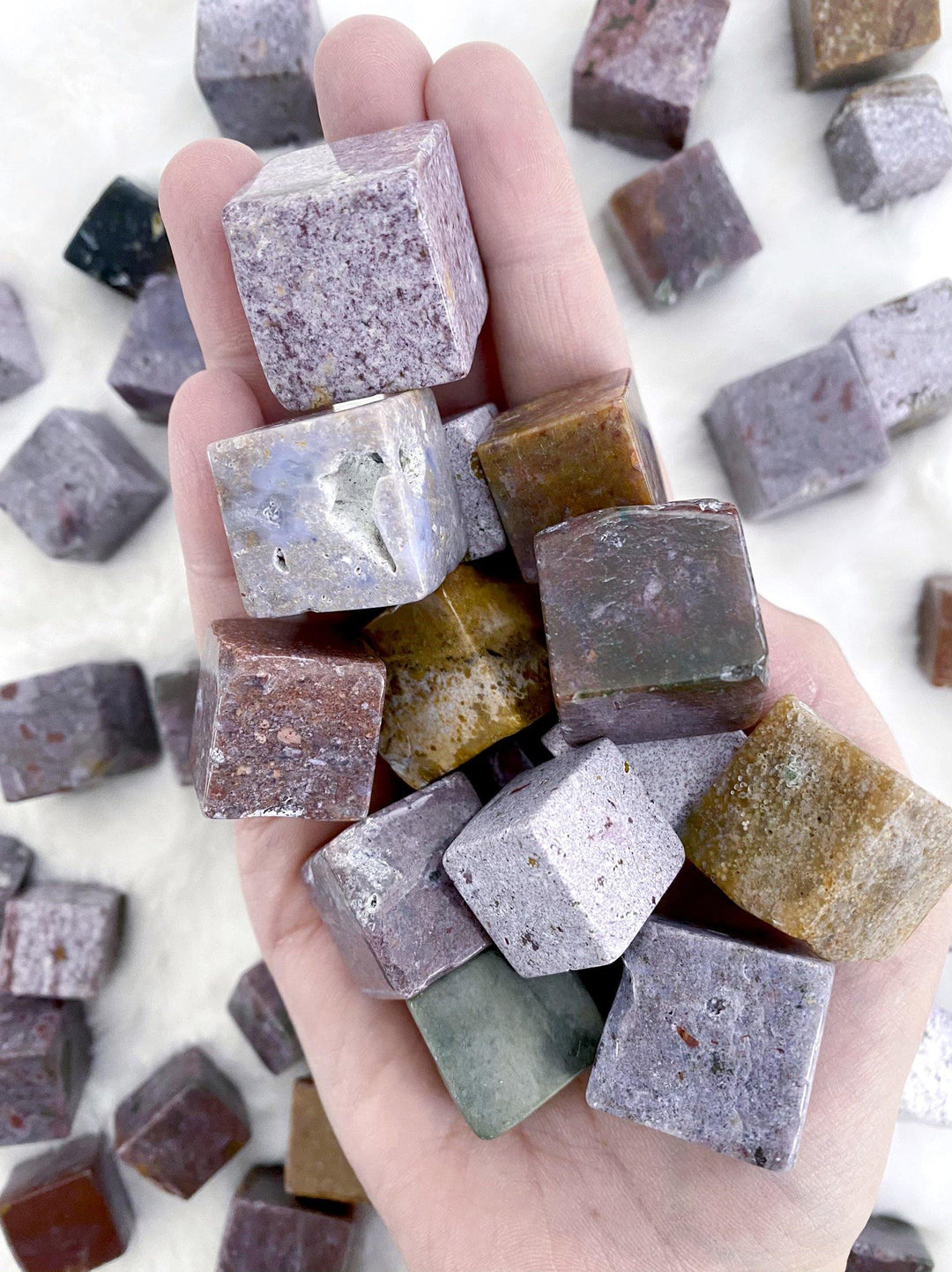 Ocean Jasper Cubes - Uncommon Rocks