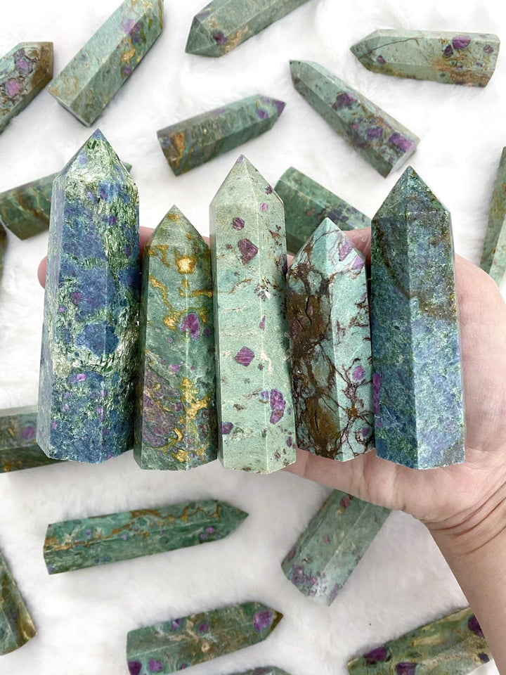 Ruby Fuchsite Towers - Uncommon Rocks