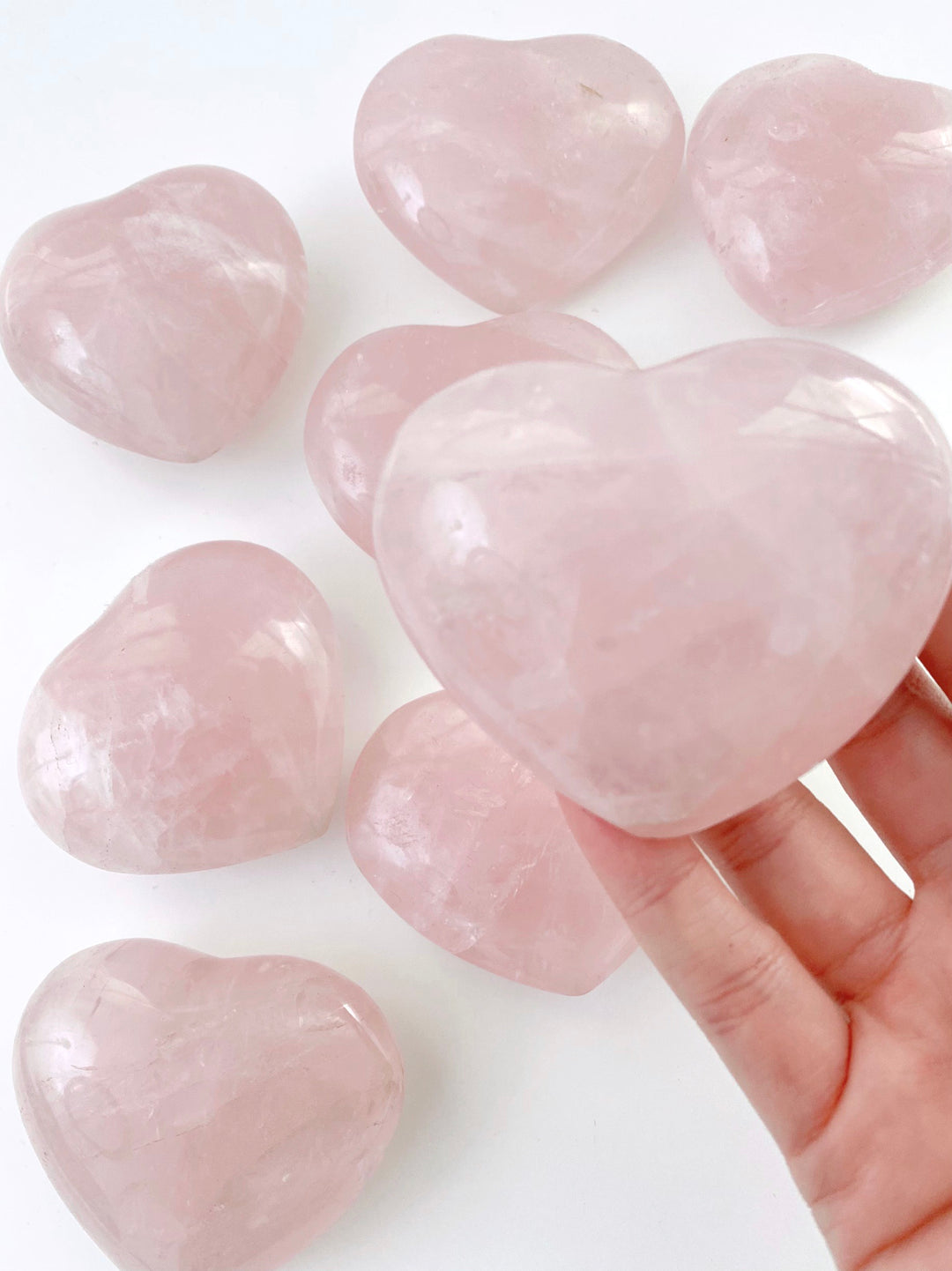 Rose Quartz Big Hearts