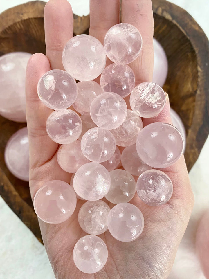 Rose Quartz Spheres