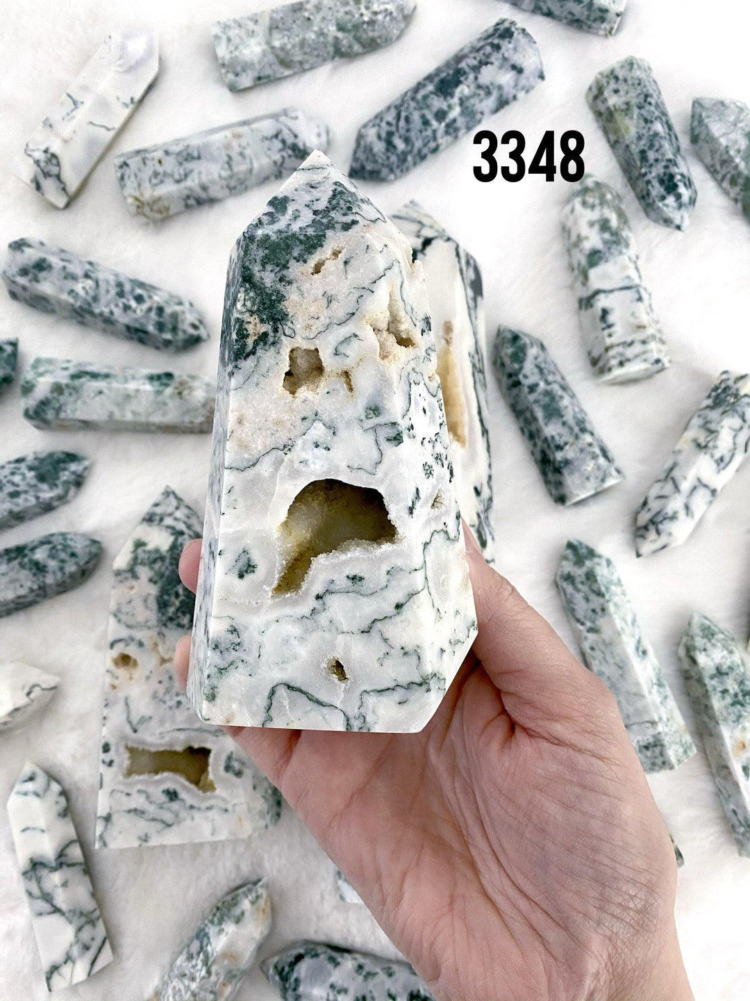 Tree Agate Towers - Uncommon Rocks