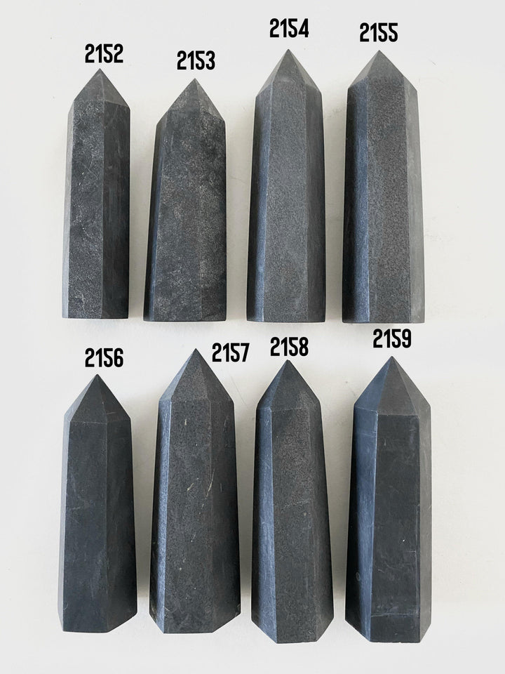 Shungite Towers - Uncommon Rocks