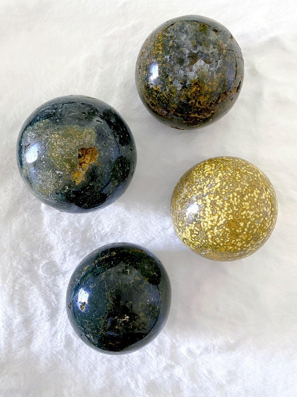 Ocean Jasper Spheres - Uncommon Rocks