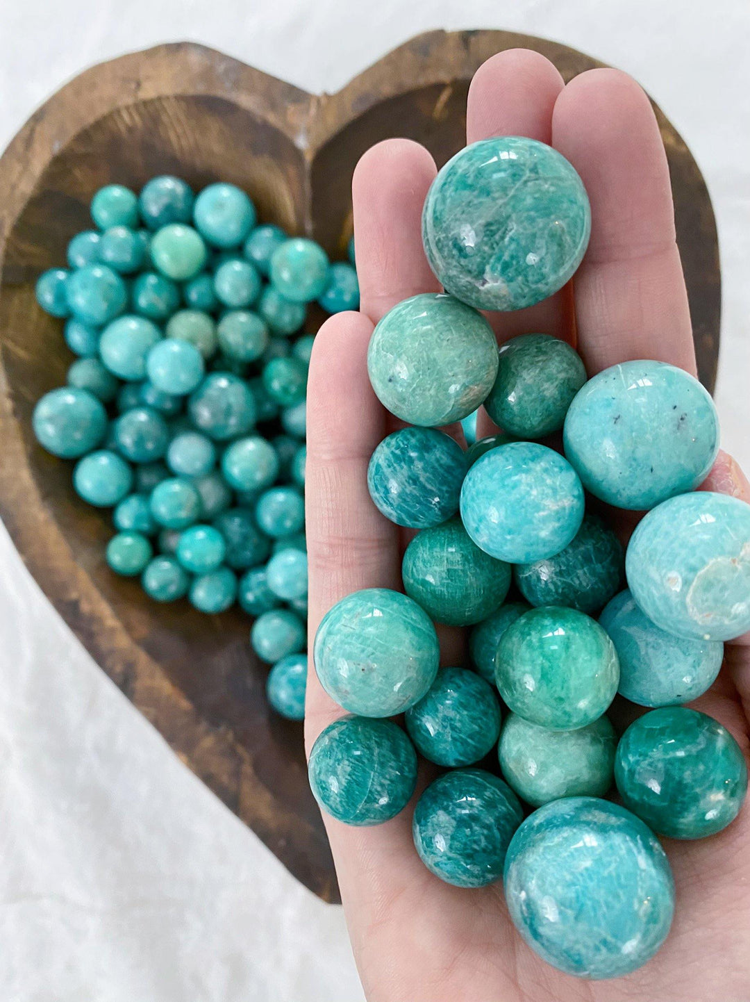 Amazonite Spheres - Uncommon Rocks