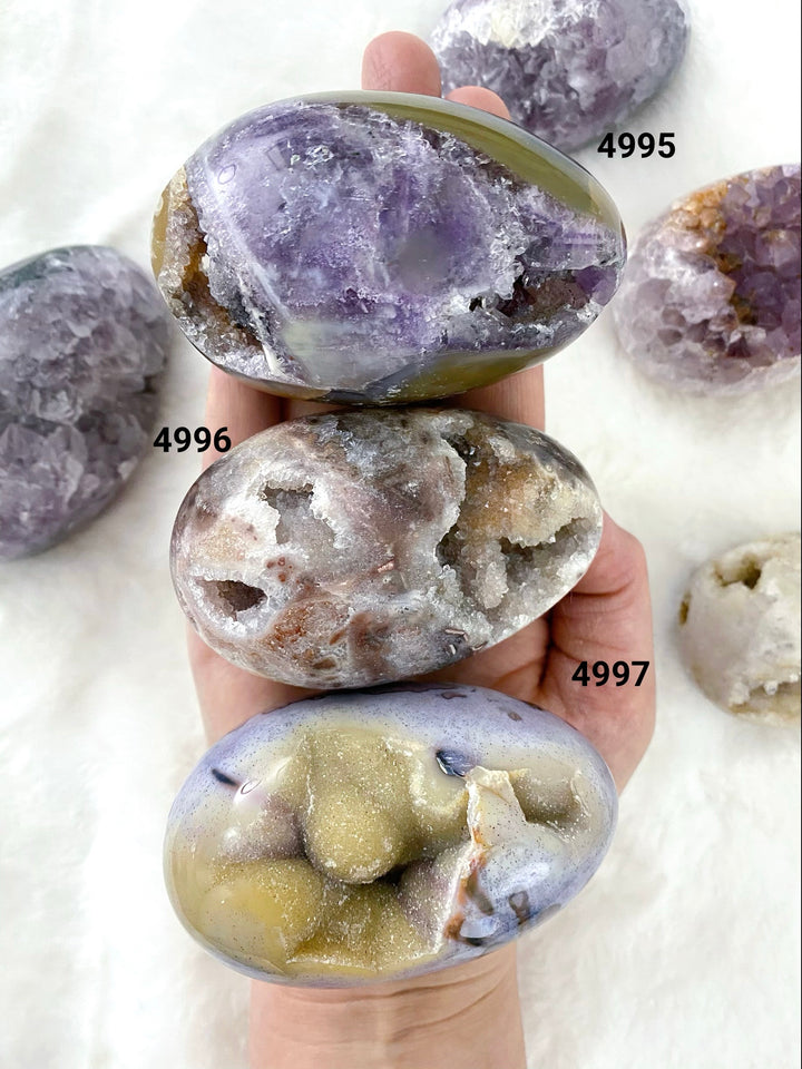 Agate Geode Druzy Eggs