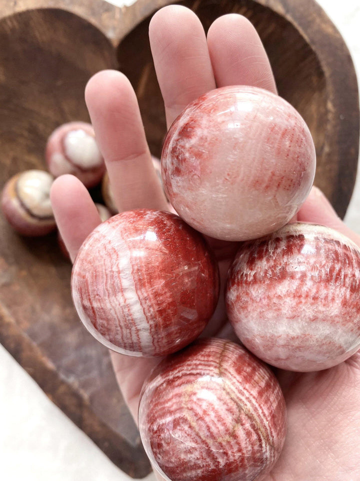 Banded Calcite Spheres - Uncommon Rocks