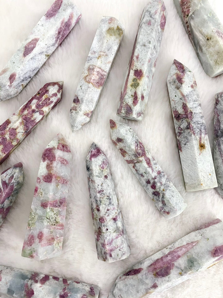 Pink Tourmaline in Quartz Towers
