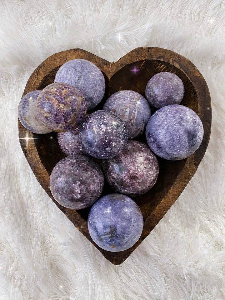 Lepidolite Spheres