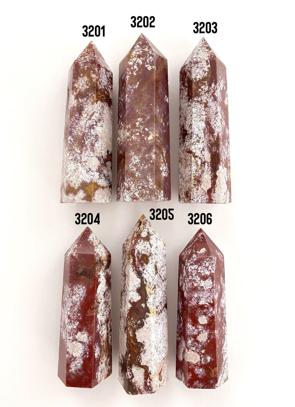 Ocean Jasper Points (Red Tones) - Uncommon Rocks
