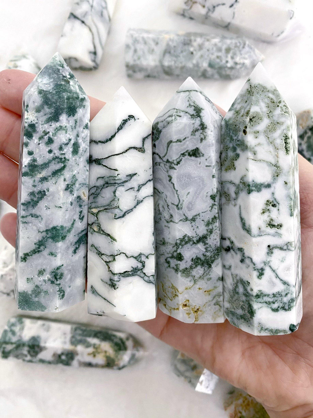 Tree Agate Towers - Uncommon Rocks