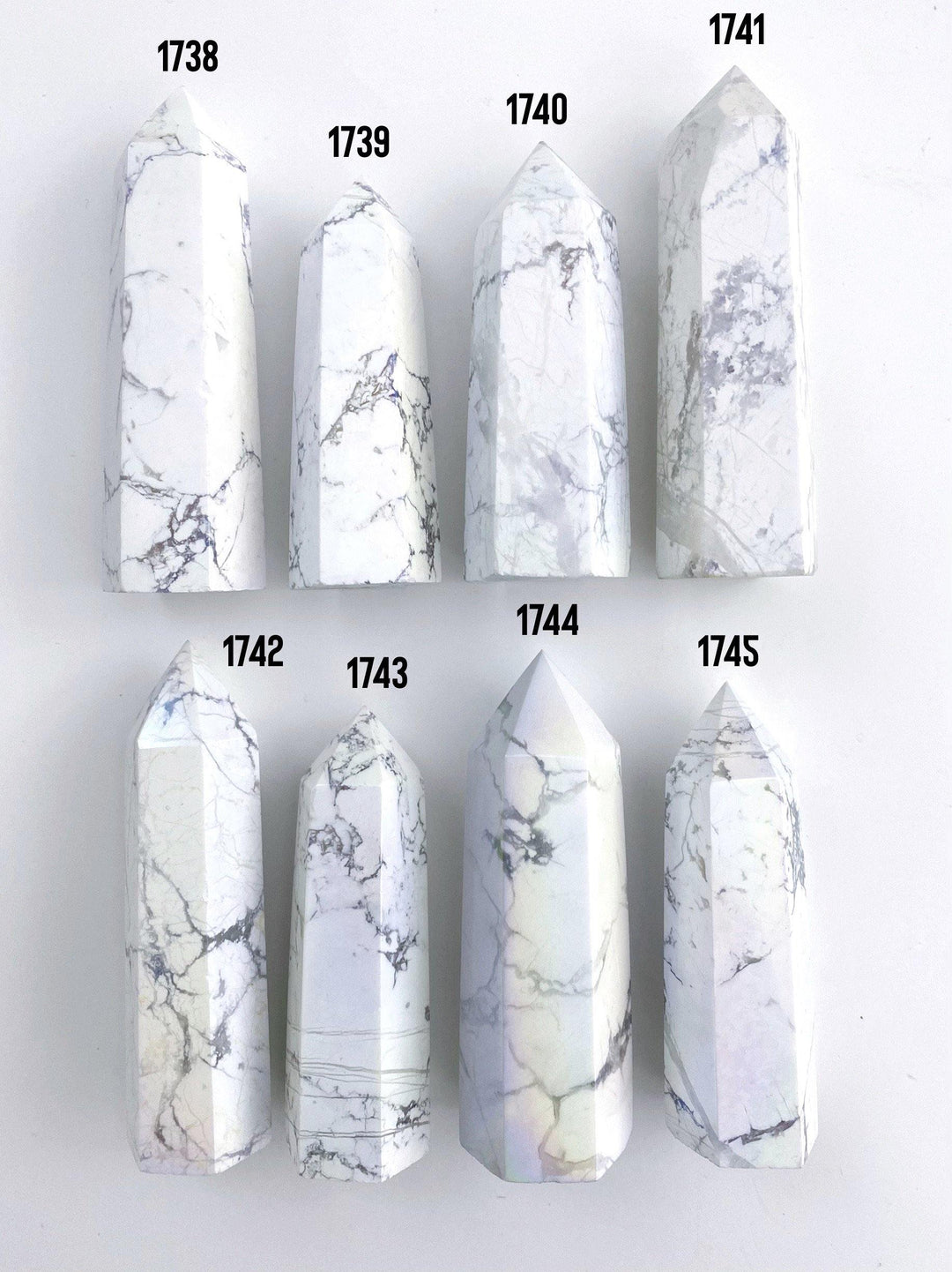 Aura Howlite Towers - Uncommon Rocks