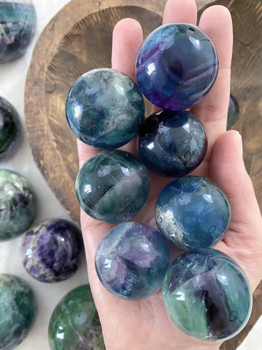 Fluorite Spheres - Uncommon Rocks