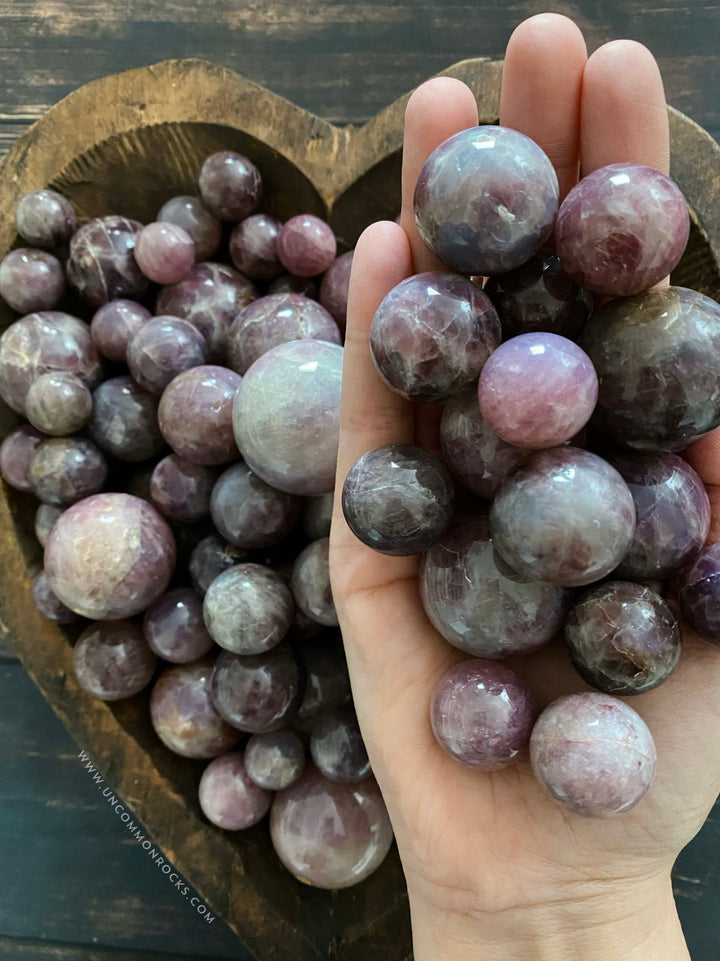 Lavender Rose Quartz Spheres