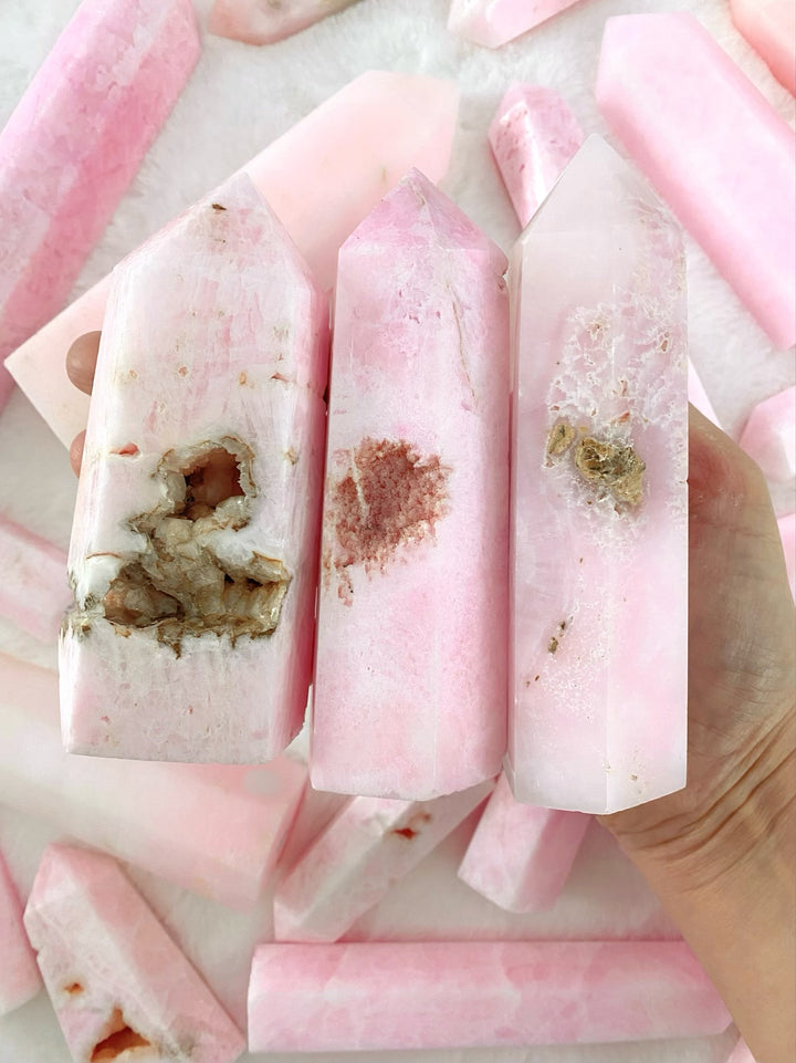 Pink Aragonite Towers