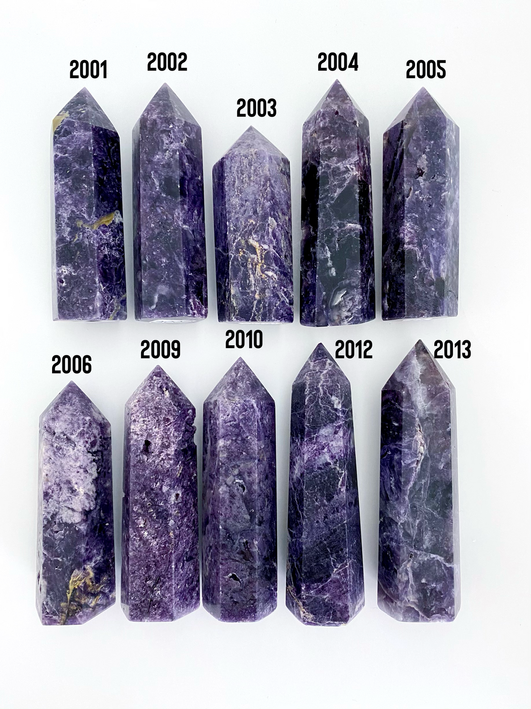 Silk Fluorite Towers - Uncommon Rocks