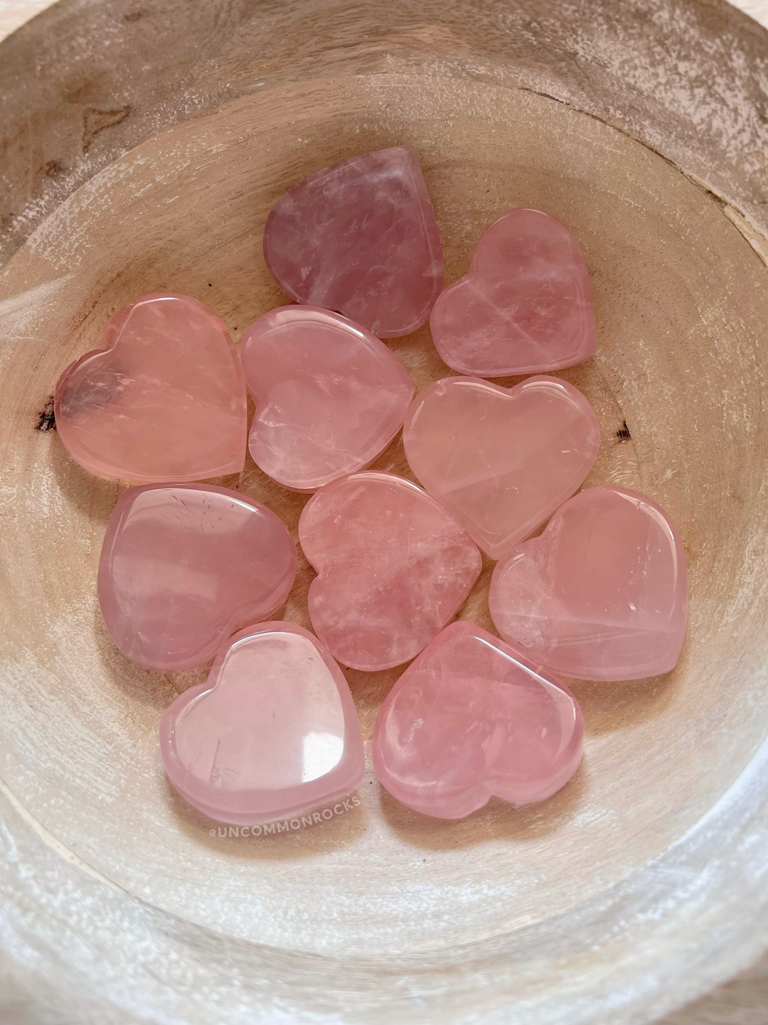 Rose Quartz Hearts