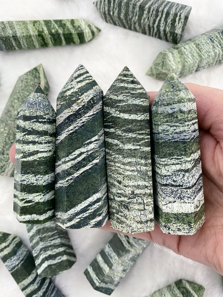 Green Zebra Jasper Towers