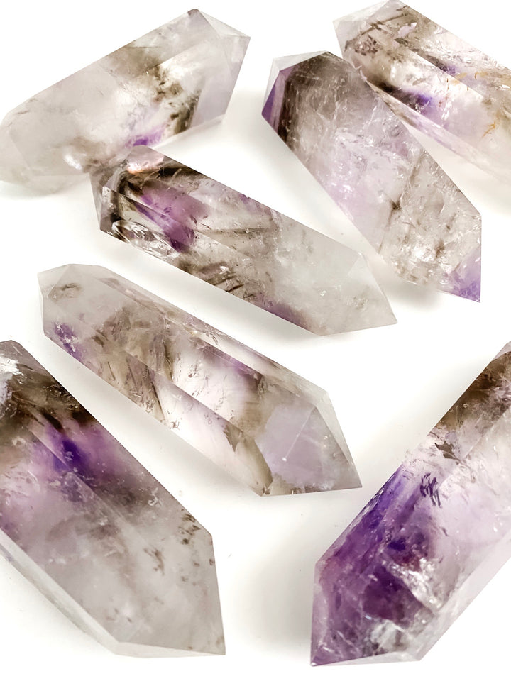Smoky Amethyst DT Points