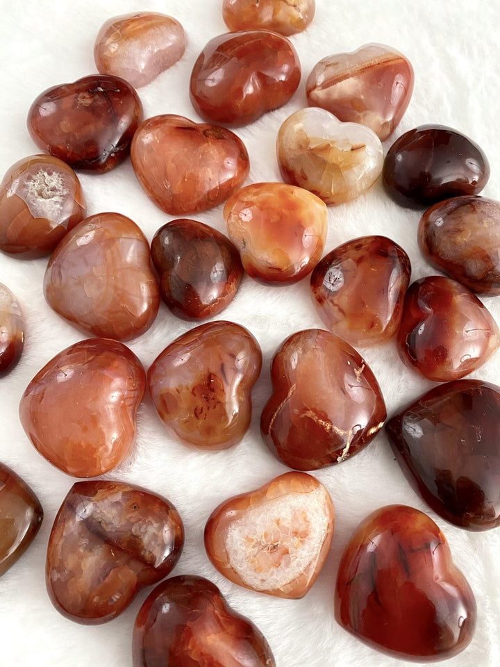 Carnelian Hearts - Uncommon Rocks