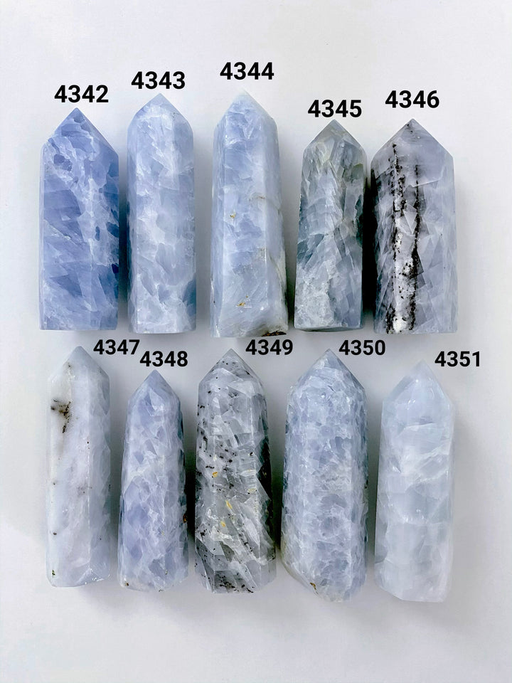 Blue Calcite Towers