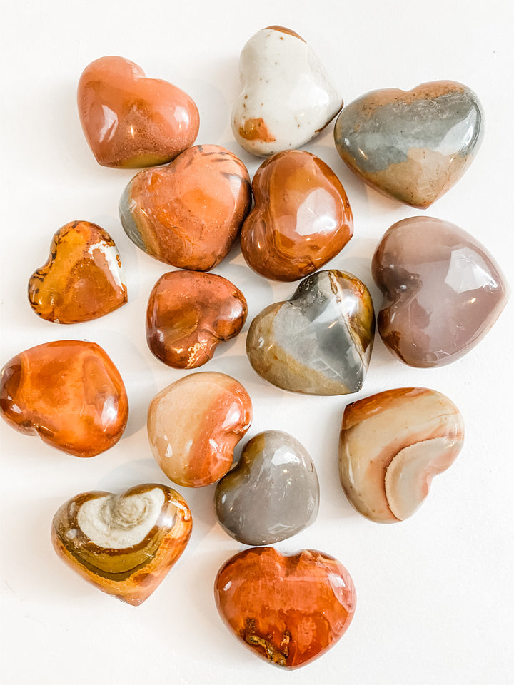 Polychrome Jasper Heart
