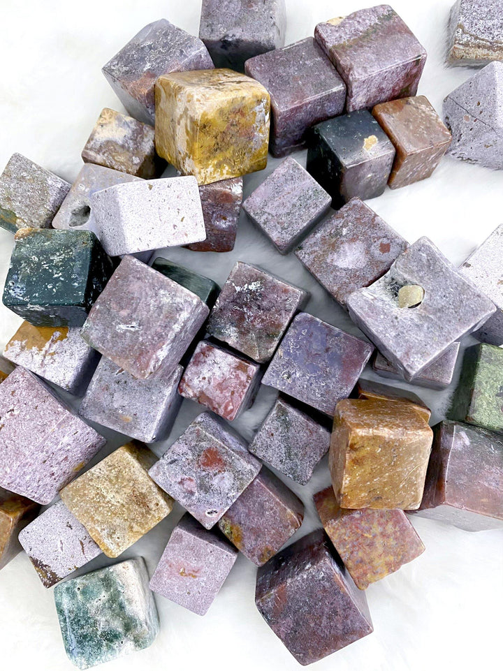Ocean Jasper Cubes - Uncommon Rocks