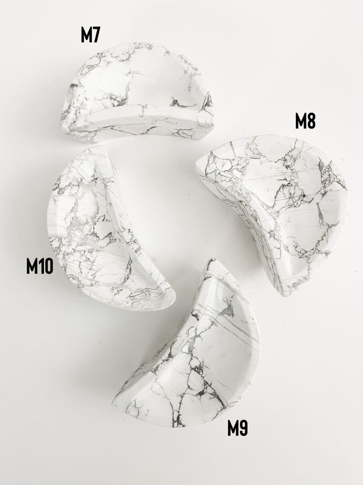 Howlite Moon Bowls