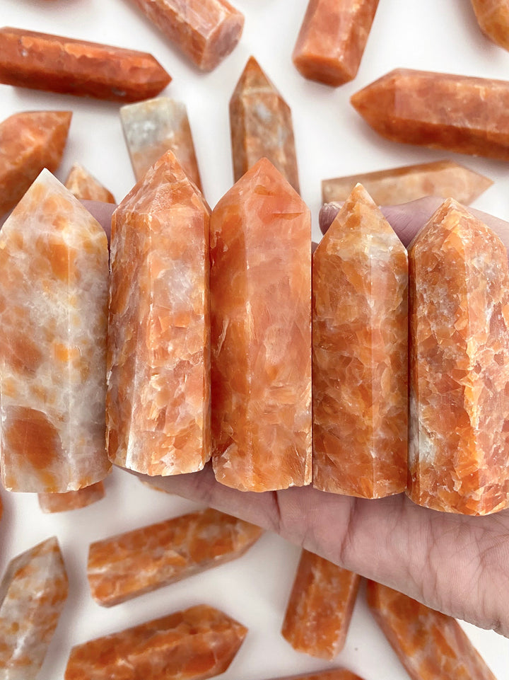 Orange Calcite Towers