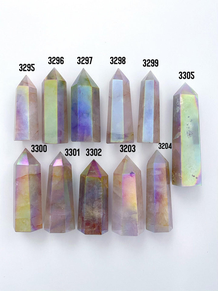 Aura Fire Quartz Towers - Uncommon Rocks