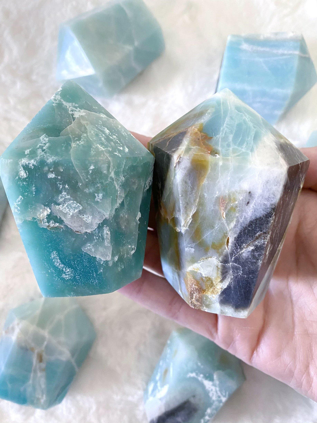 Caribbean Calcite Points - Uncommon Rocks