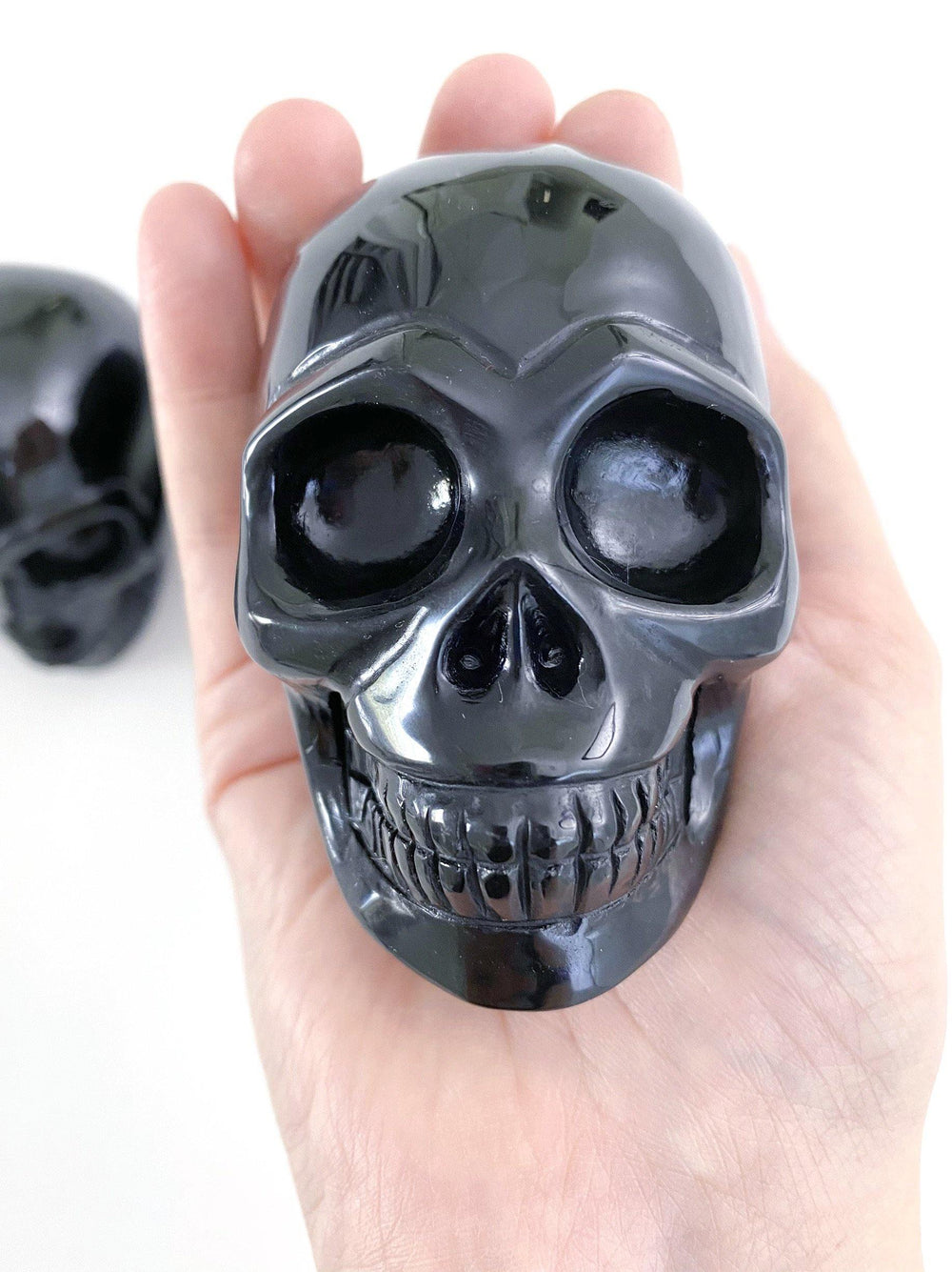 Black Obsidian Skulls - Uncommon Rocks