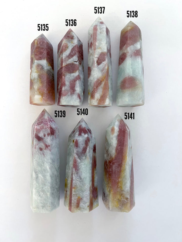 Pink Tourmaline in Quartz Towers